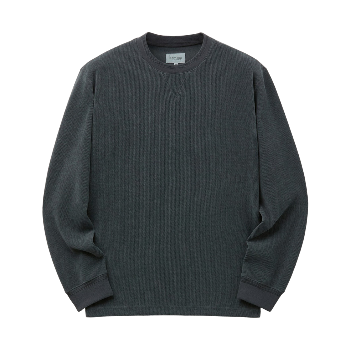 SATAA26201CHX Series Chenille Long-Sleeve T-Shirt Charcoal