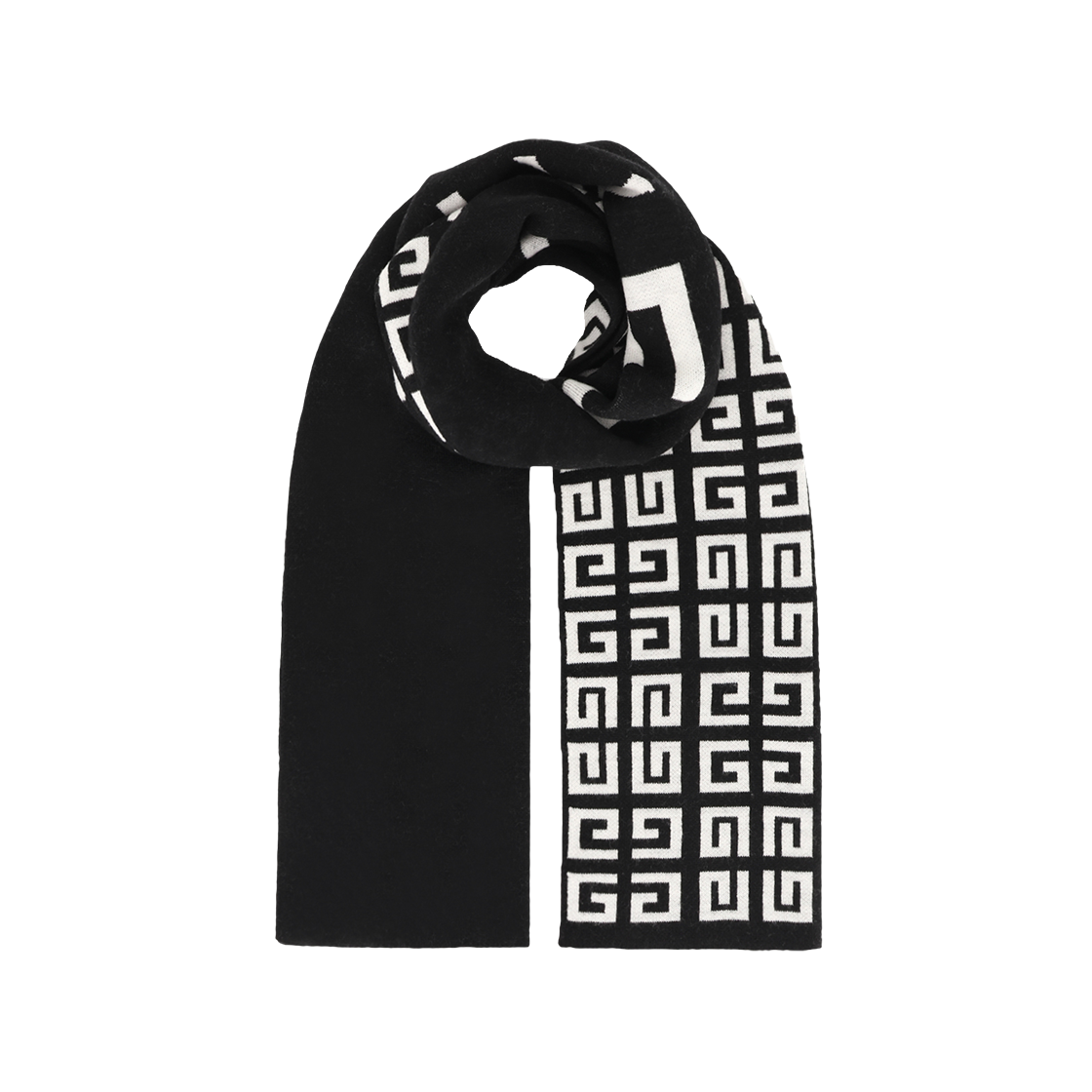 GV3618 U7732 004 [20% 쿠폰] Givenchy 4G Wool Muffler Black White