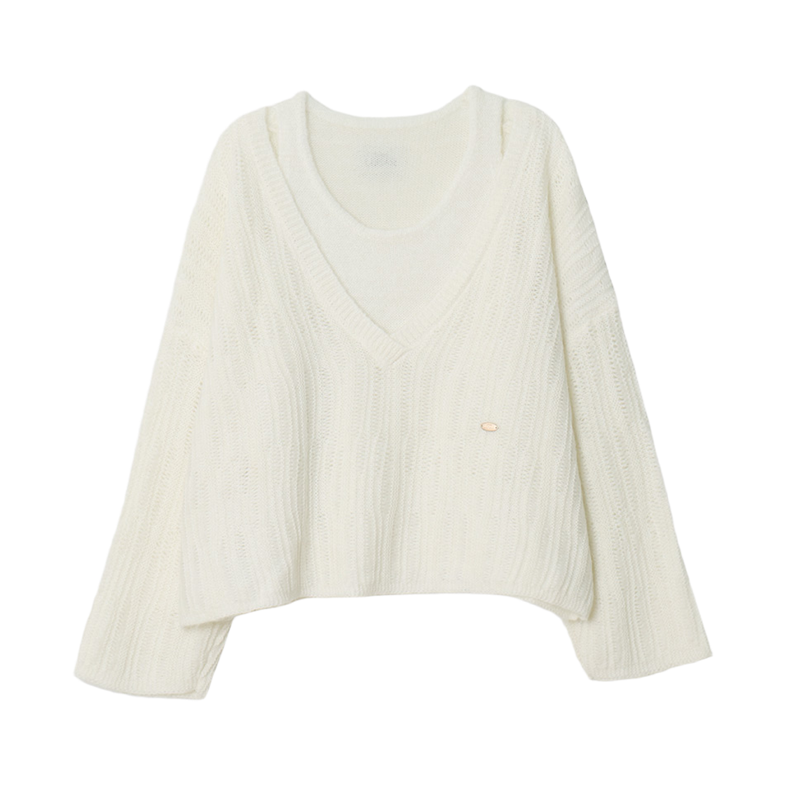 메종르하르 엘사 니트 SET (브이넥니트+슬리브리스) 4color(maisonlehar Elsa Knit Set (Vneckknit+Sleeveless) 4color) - 3