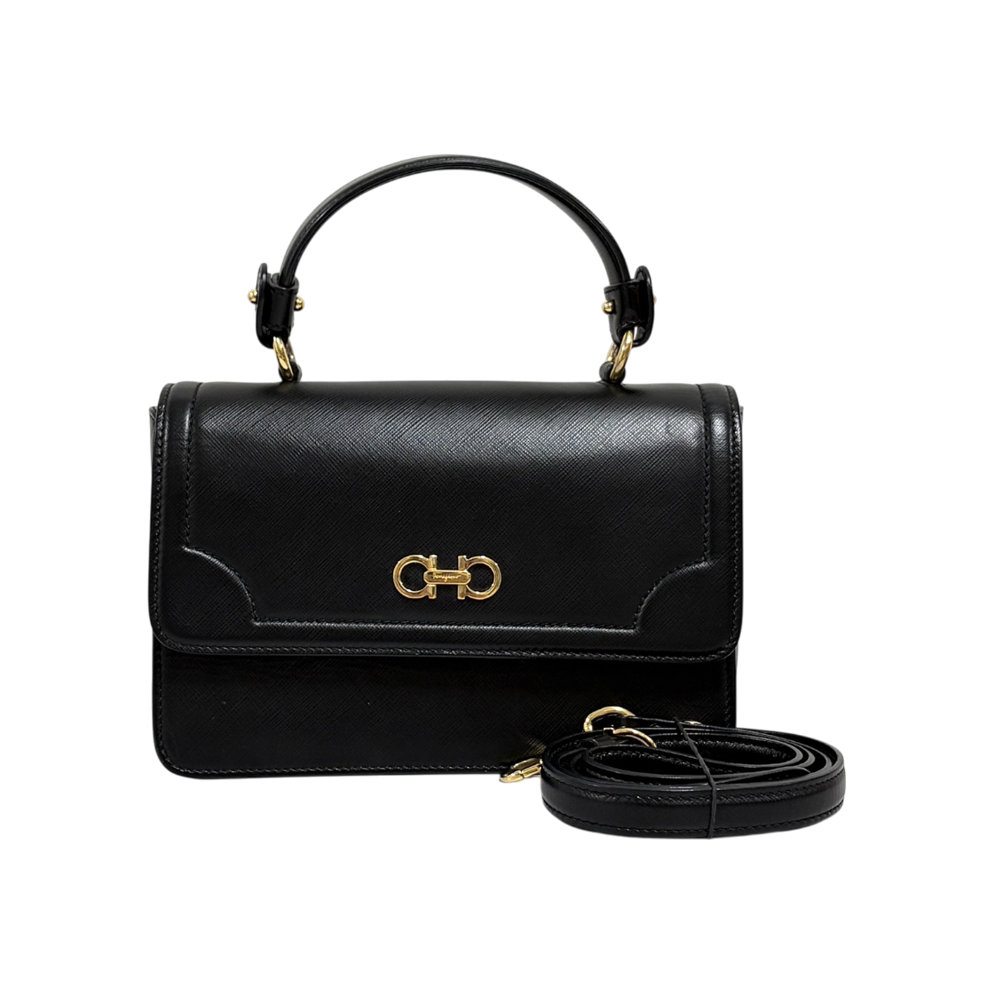 ITIQKU8AAW34 Ferragamo Celia Top Handle Shoulder Bag