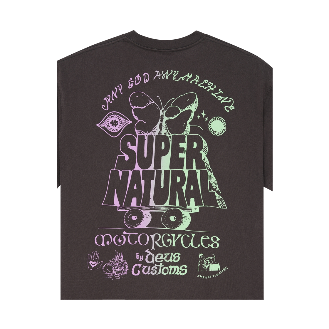 [6% 적립] 데우스 엑스 마키나 템플 토크 오버사이즈 티셔츠 차콜([6% 적립] Deus Ex Machina Temple Torque Os Tee Charcoal) - 4