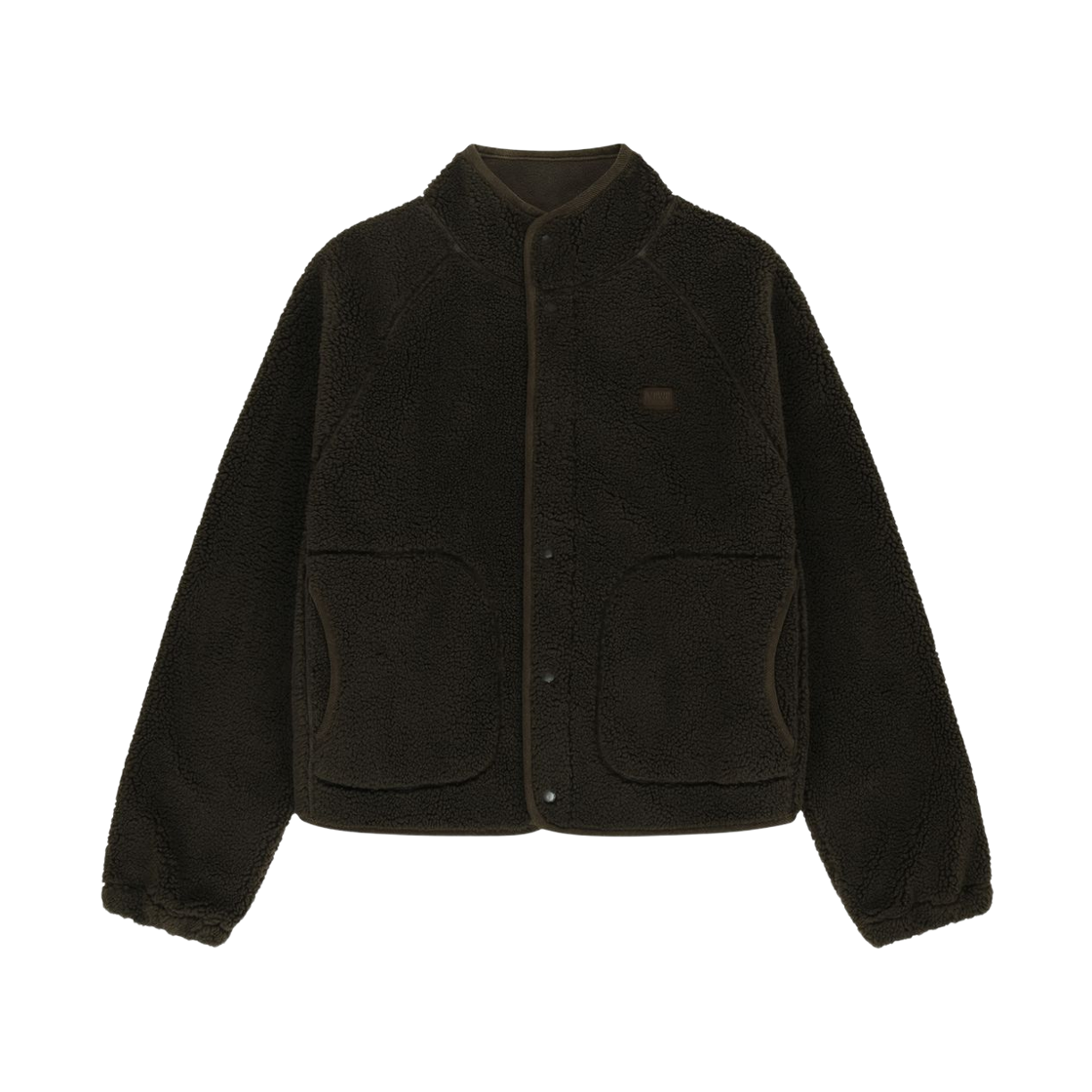 (W) 마리떼 프랑소와 저버 하이넥 플리스 자켓 다크 브라운((W) Marithe Francois Girbaud High Neck Fleece Jacket Dark Brown) - 1