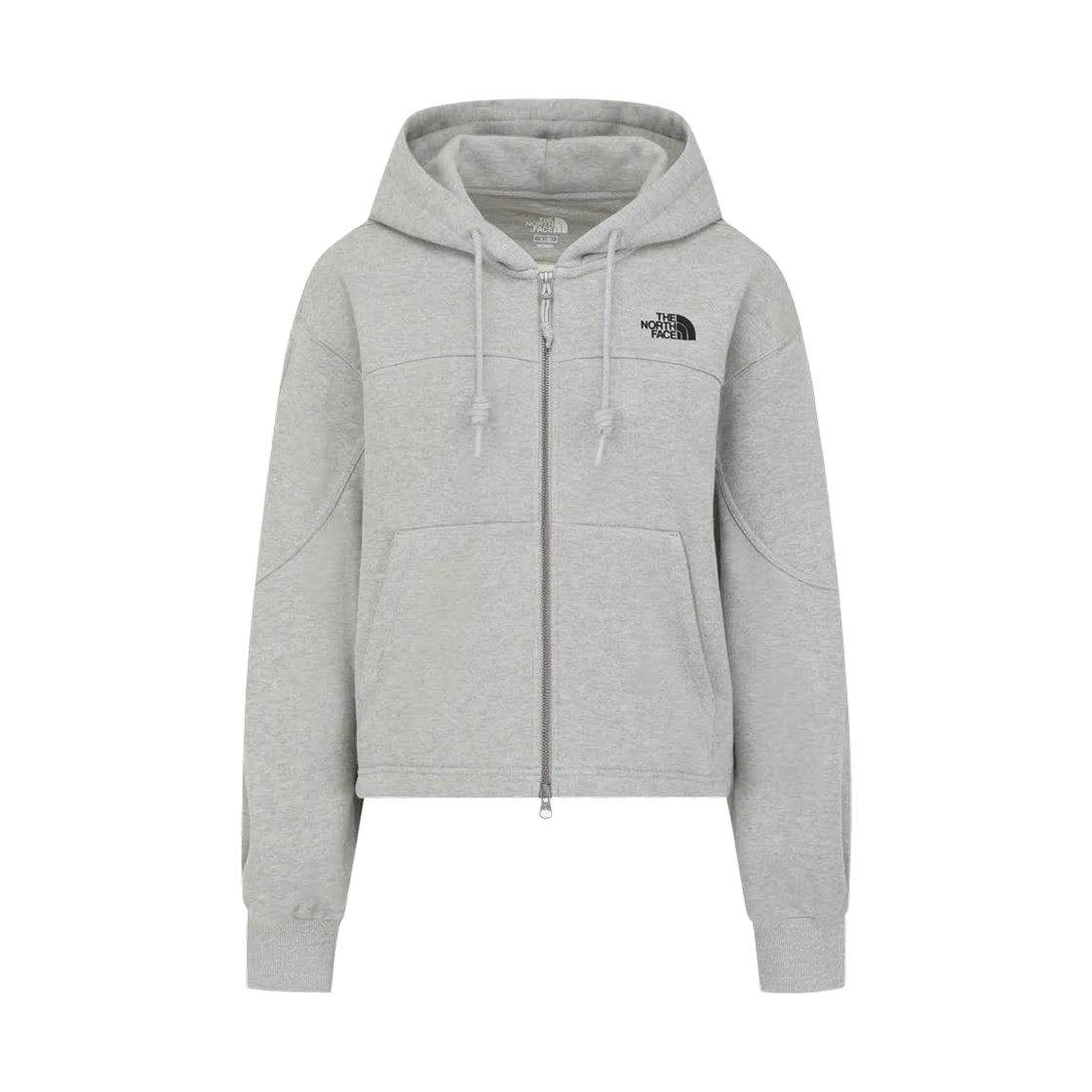 NJ5JS81J (W) The North Face White Label Edgeline Hood Zip Up Melange Grey - 26FW