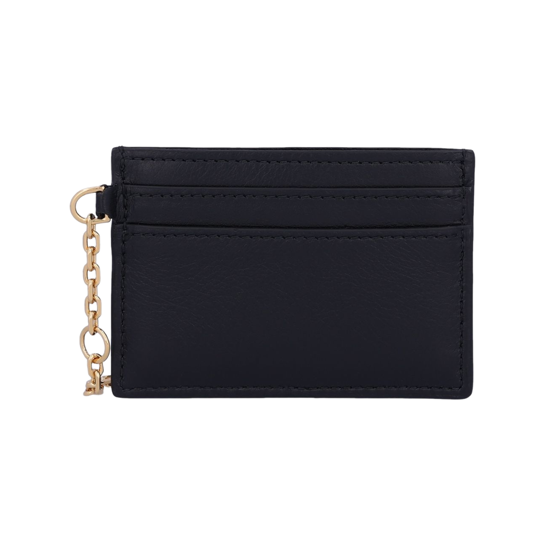 알렉산더 맥퀸 골드 슬링 카드 홀더 블랙(Alexander McQueen Gold Sling Card Holder Black) - 2