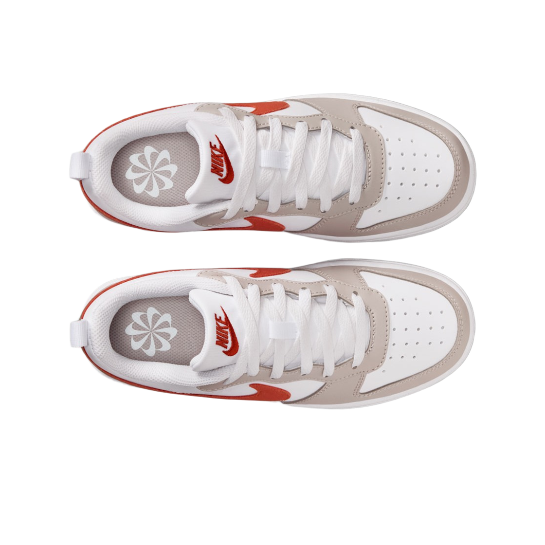 (GS) 나이키 코트 버로우 로우 에센셜+ 화이트 문 파티클((GS) Nike Court Borough Low Essential+ White Moon Particle) - 2