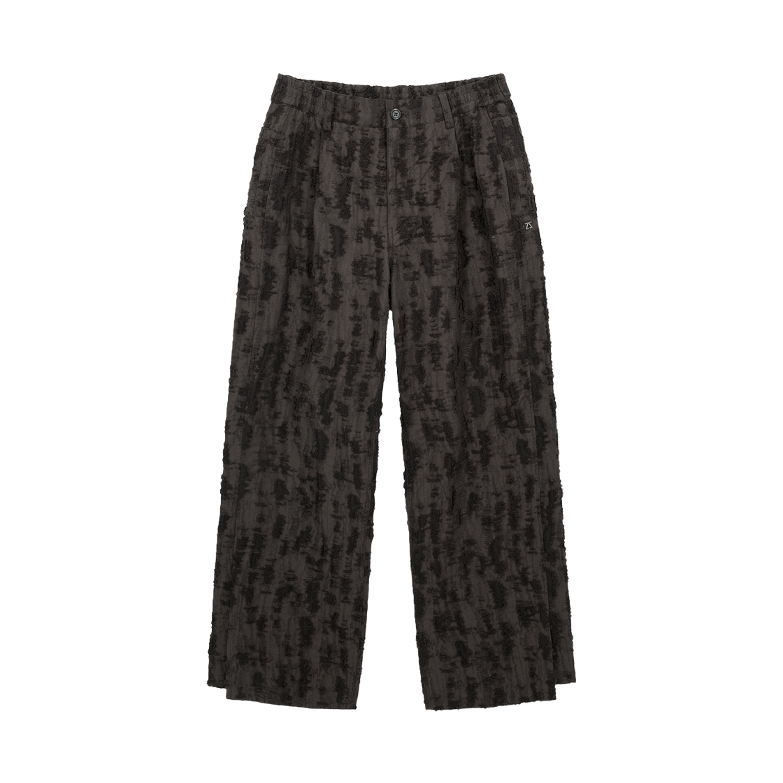 지오송지오 자카드 세미 와이드 팬츠 브라운 ZI5PT522BR(ZIOSONGZIO Jacquard Semi Wide Pants Brown)