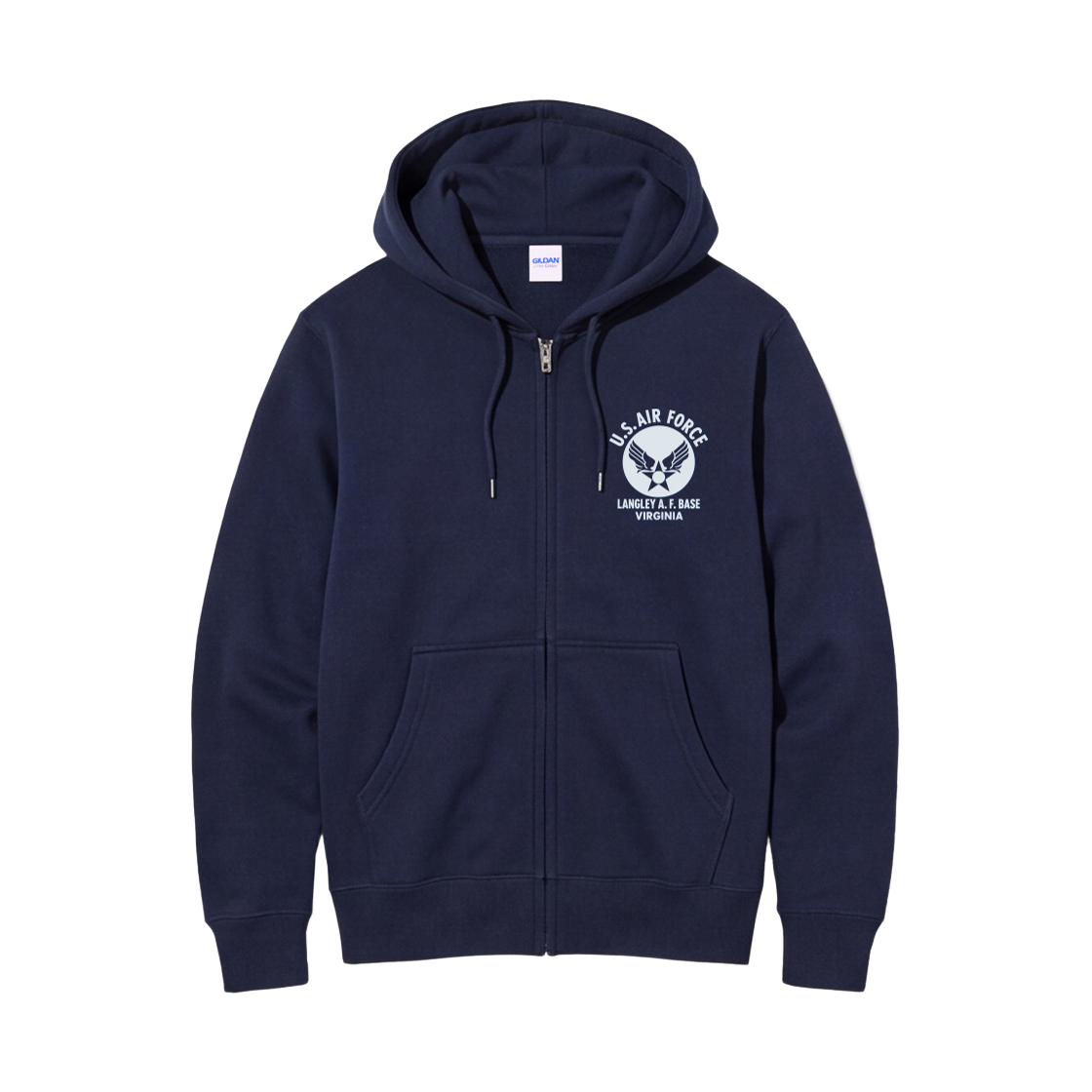 88600 Gildan x Vintage Collection US_AIR FORCE Full Zip Hooded Navy