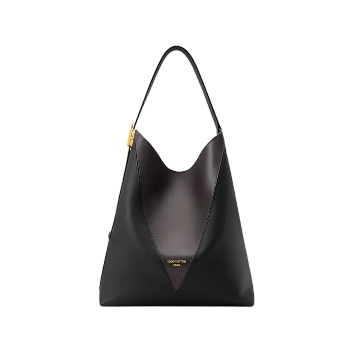 M2A092 Louis Vuitton Low Key Hobo MM Black Mahoghany