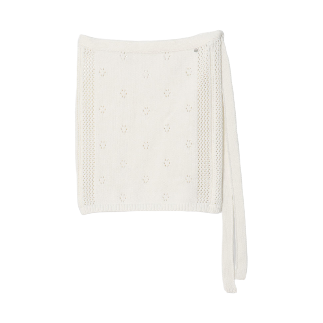 P0000TTL maisonlehar Peony Knit Wrap Skirt 2color