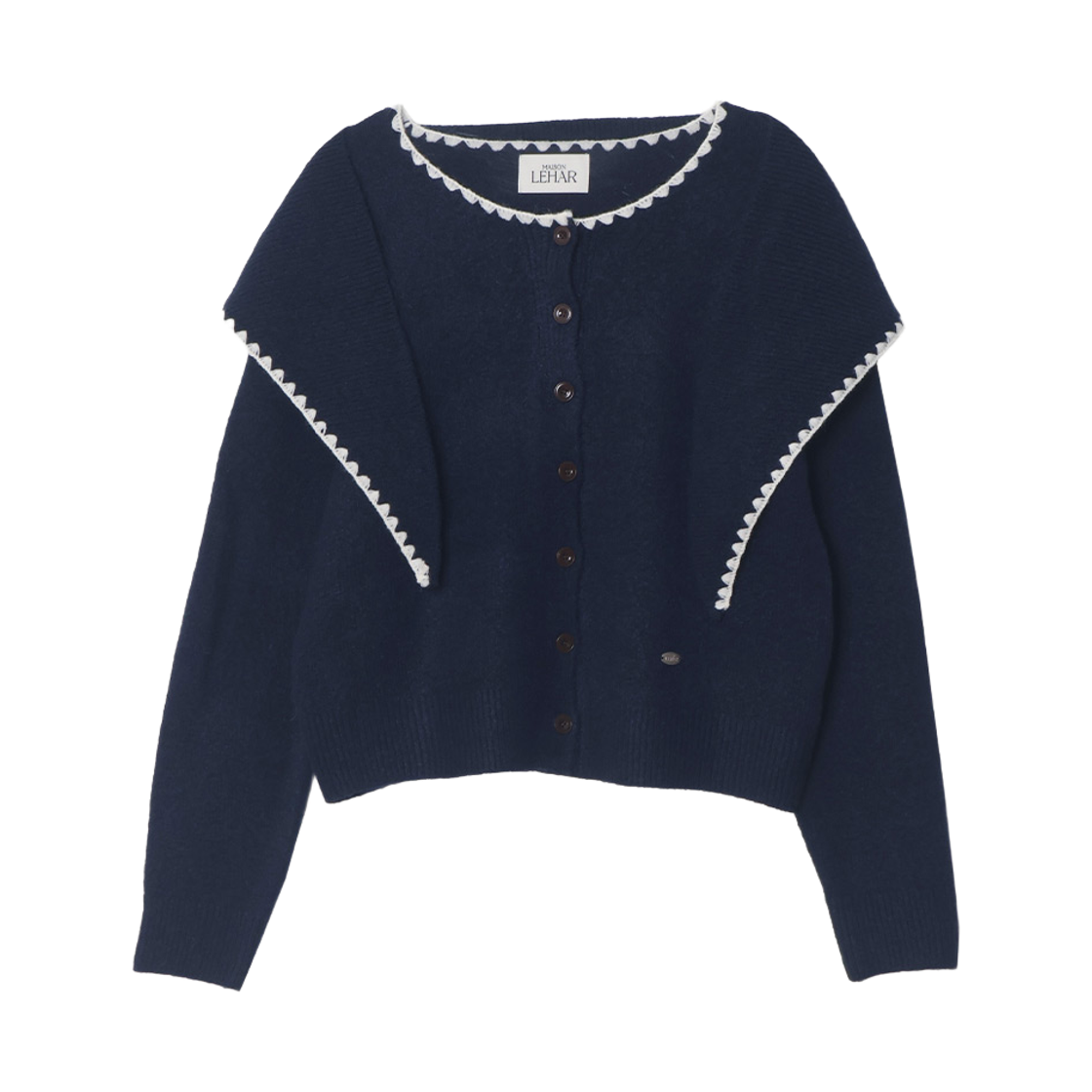 P0000TTP maisonlehar Remember Knit Cardigan (Kerchief Set) 3color
