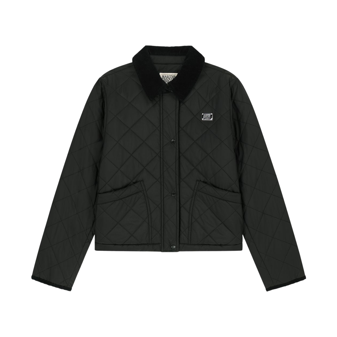 (W) 마리떼 프랑소와 저버 칼라 패디드 자켓 블랙((W) Marithe Francois Girbaud Collar Padded Jacket Black)