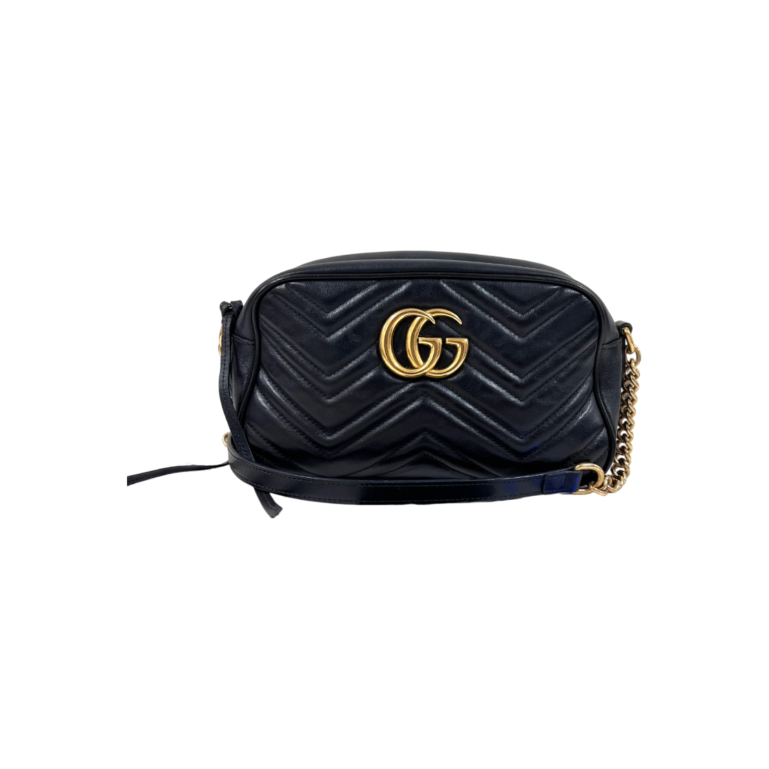 ITQAFR4VKIP3 Gucci Matelasse Small Chain Crossbody Bag Black