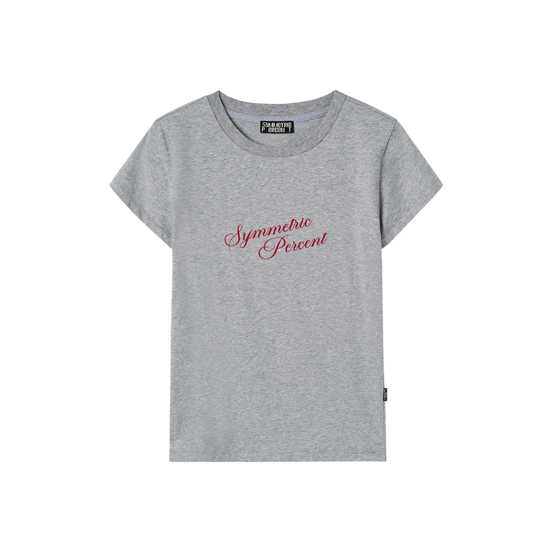 SW2F2TO18MG symmetric percent Logo Lettering TS Melange Grey