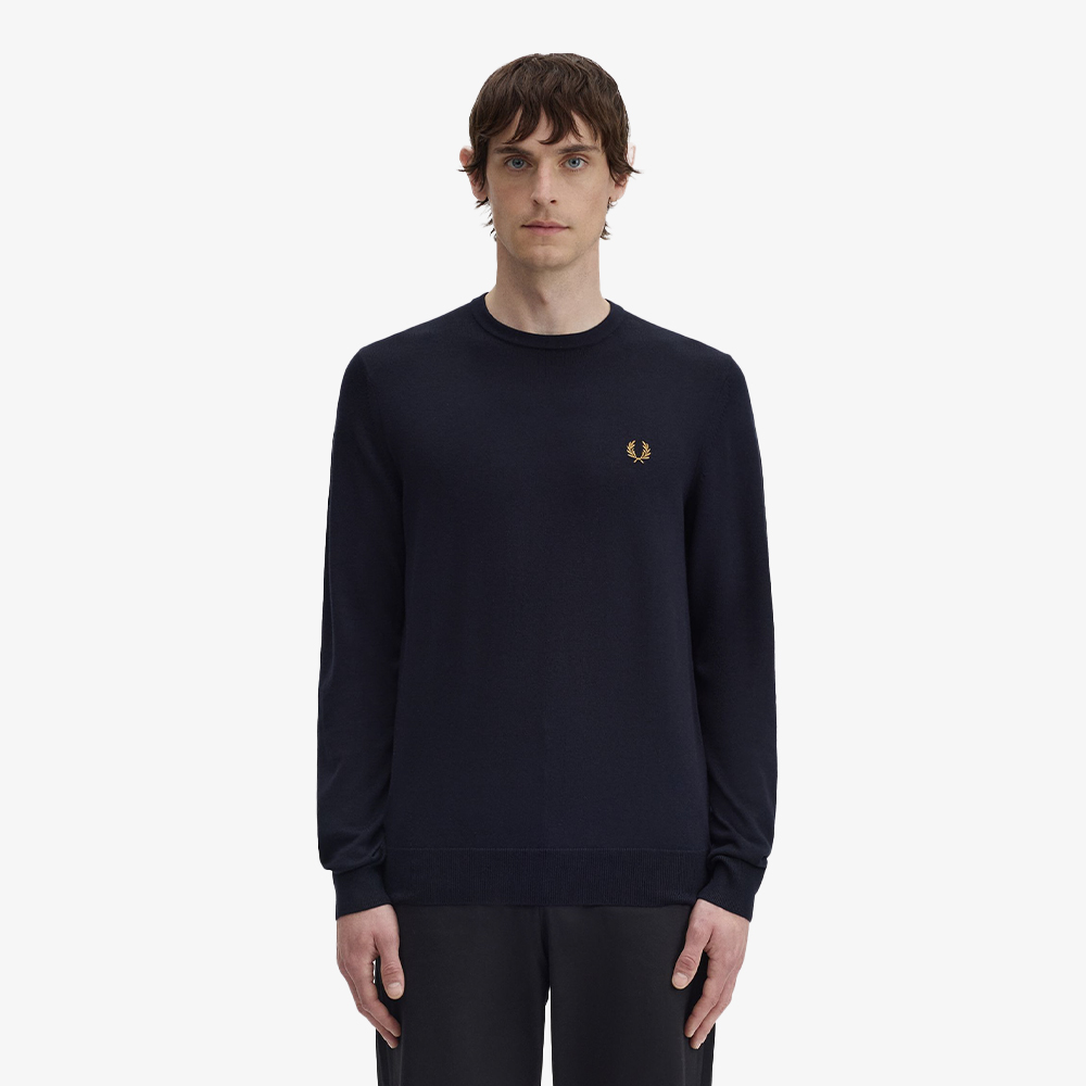 프레드페리 클래식 크루넥 니트 네이비(Fred Perry Classic Crew Neck Knit Navy) - 3