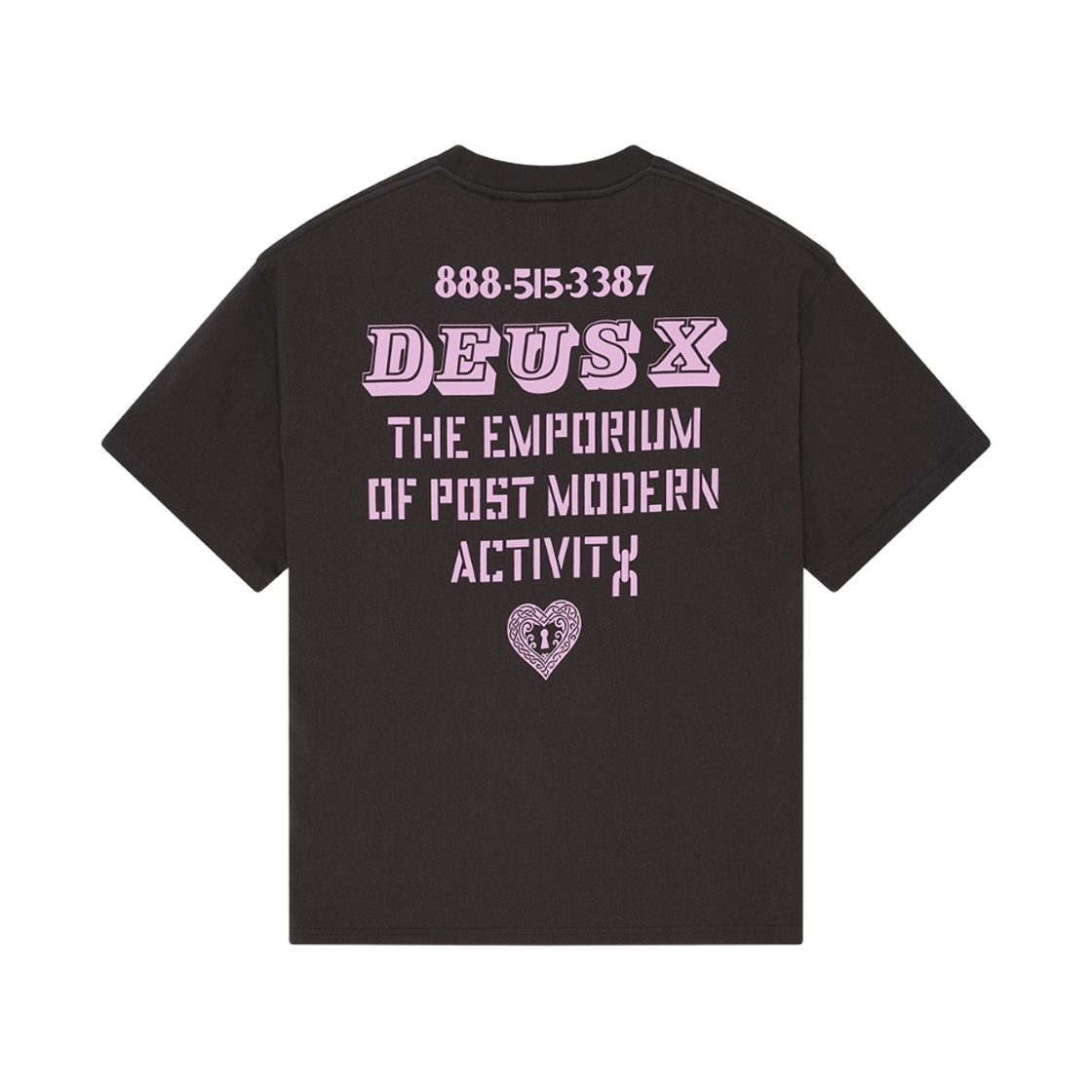 D263UTS729094 [6% 적립] Deus Ex Machina Upstairs Os Tee Charcoal
