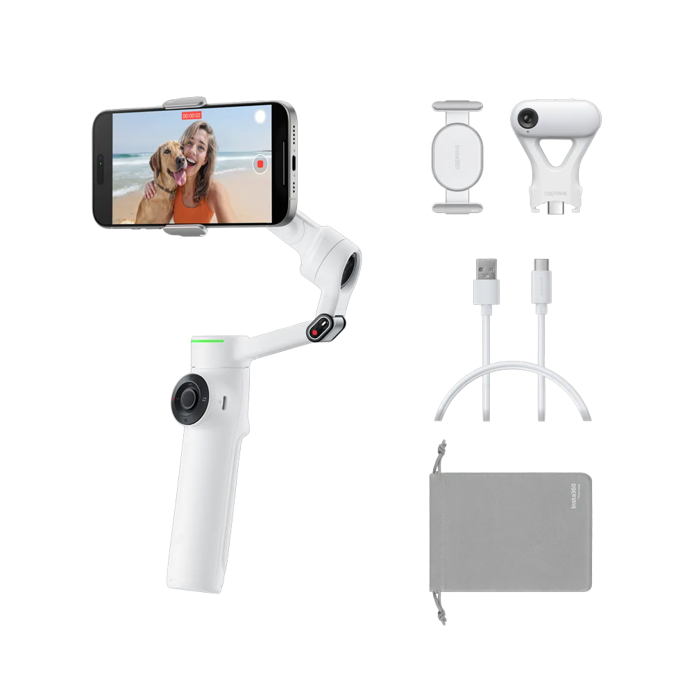 6977644764220 [360/PRD] Insta360 Flow 2 Pro AI Tracker Bundle - Summit White