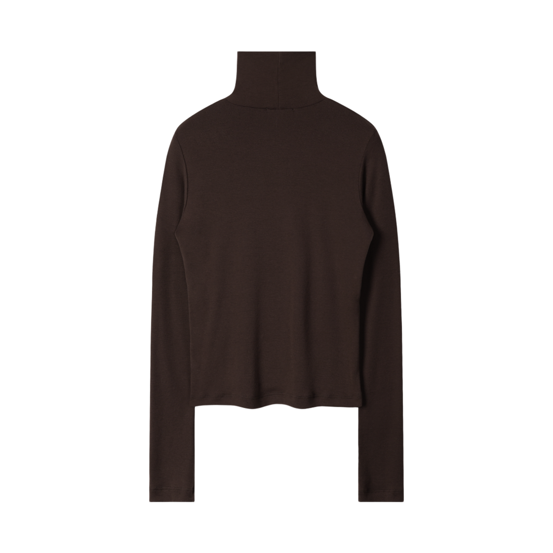 26FWWTS01BR PHOS333 W Incision-Stitch Turtleneck Brown