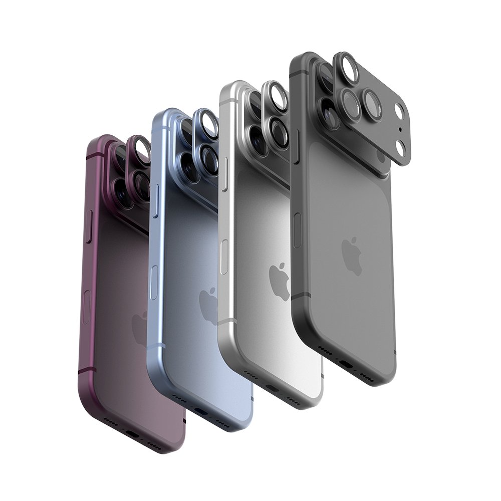 탱글우드 아이폰18 메탈쉴드 카메라 렌즈 보호 강화유리 필름(18시리즈)(Tanglewood iPhone 18 Metal Shield Tempered Glass Camera Lens Protector (18 Series)) - 1