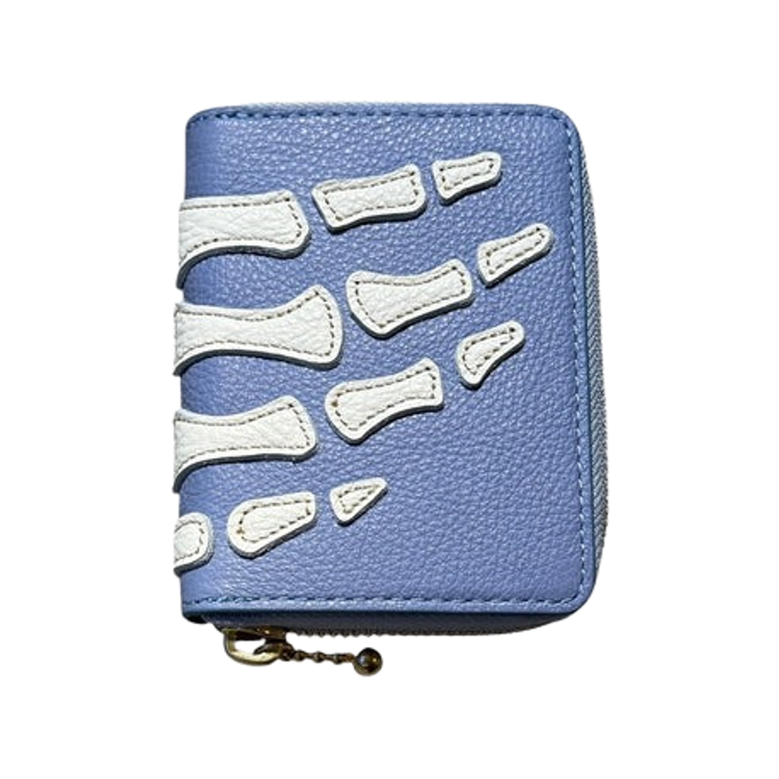K2503XG802 Kapital Thumbs Up Bone Hand Zip Mini Wallet Lavendar