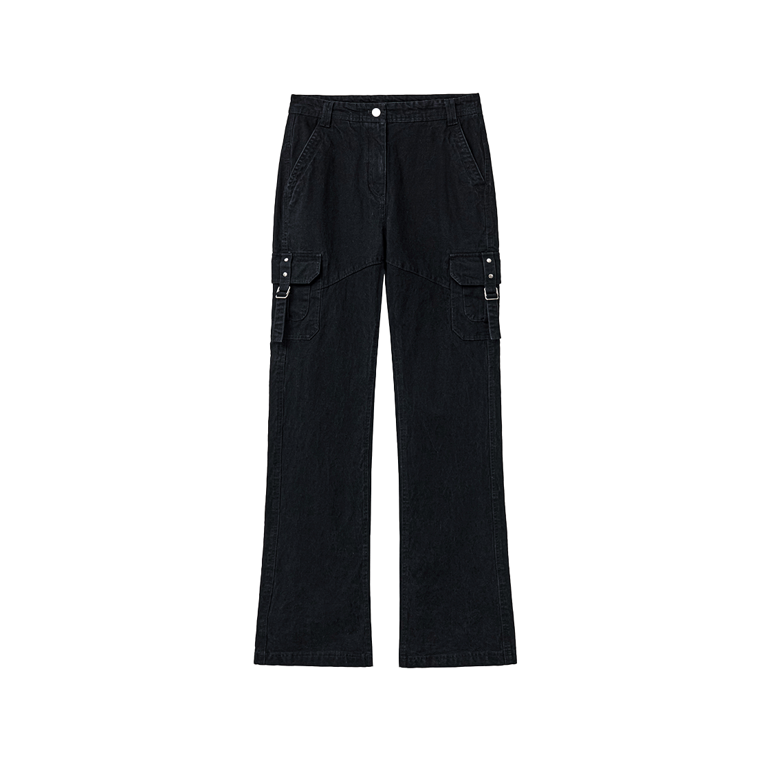 IW2F4PT02WB INSILENCE WOMEN Vintage Cotton Cargo Pants WASHED BLACK