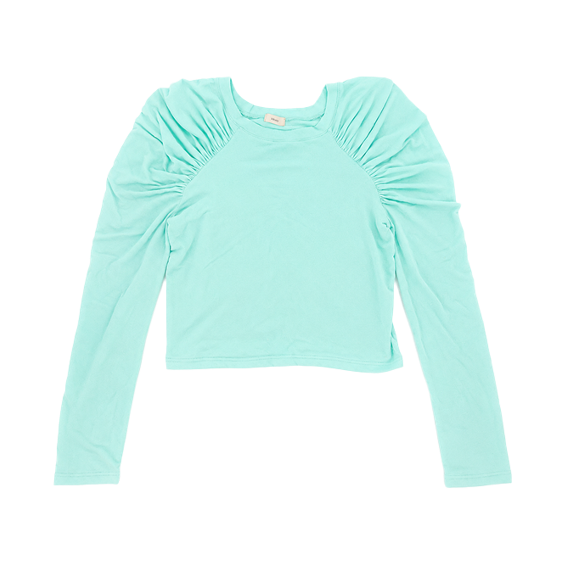 26FW51931 Kikozy [New] Shirring long sleeve top_Mint