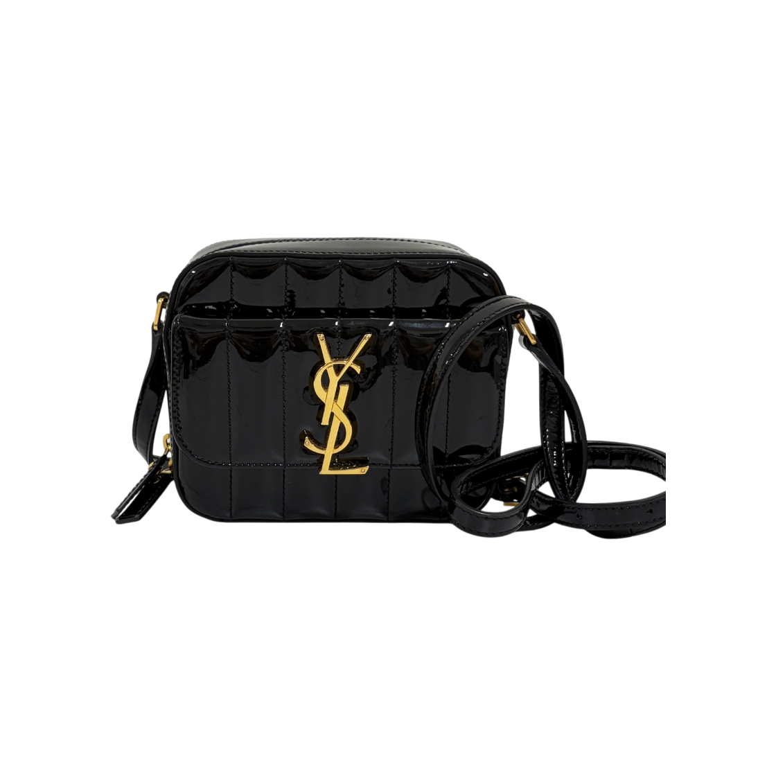 IT4MN5V4IENE Saint Laurent Patent Vicky Toy Shoulder Bag