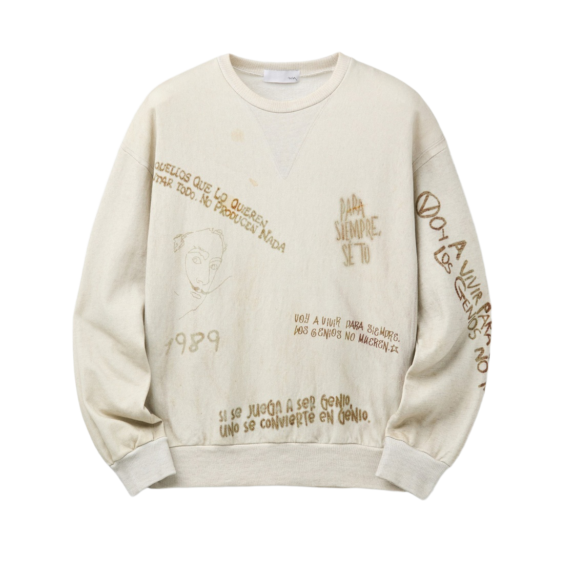 SVTAW26203GYL Series Tolq Printed Sweat Shirt Light Gray