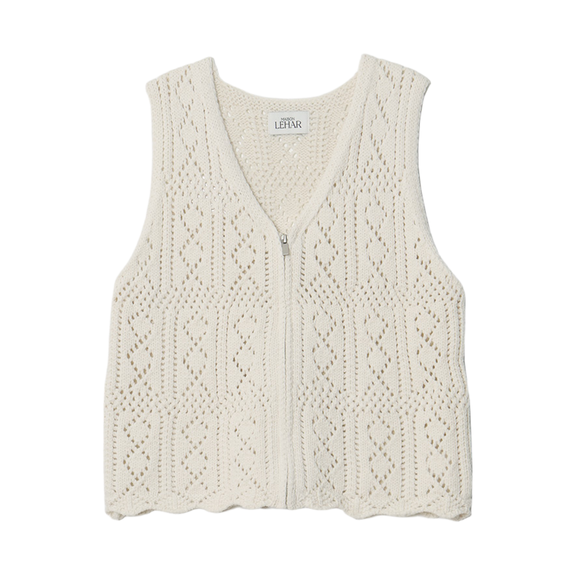 P0000TTM maisonlehar Denver Zip-up Knit Vest 2color