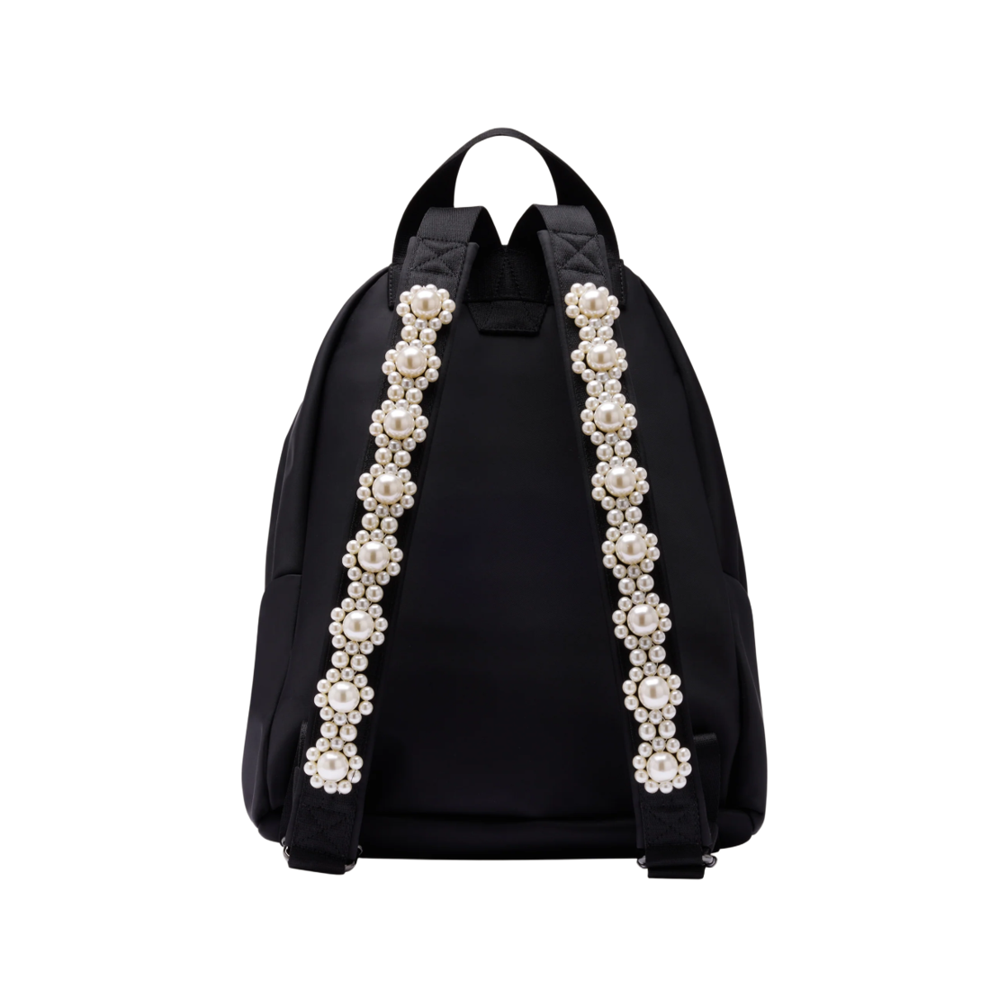 시몬 로샤 비디드 유틸리티 보우 백팩 블랙 펄(Simone Rocha Beaded Utility Bow Backpack Black Pearl) - 2