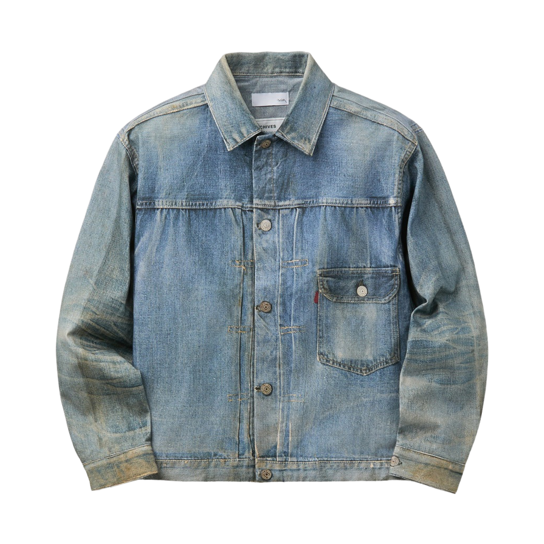 SVUAW26302INX Series Tolq Trompe L'Oeil Denim Jacket Indigo