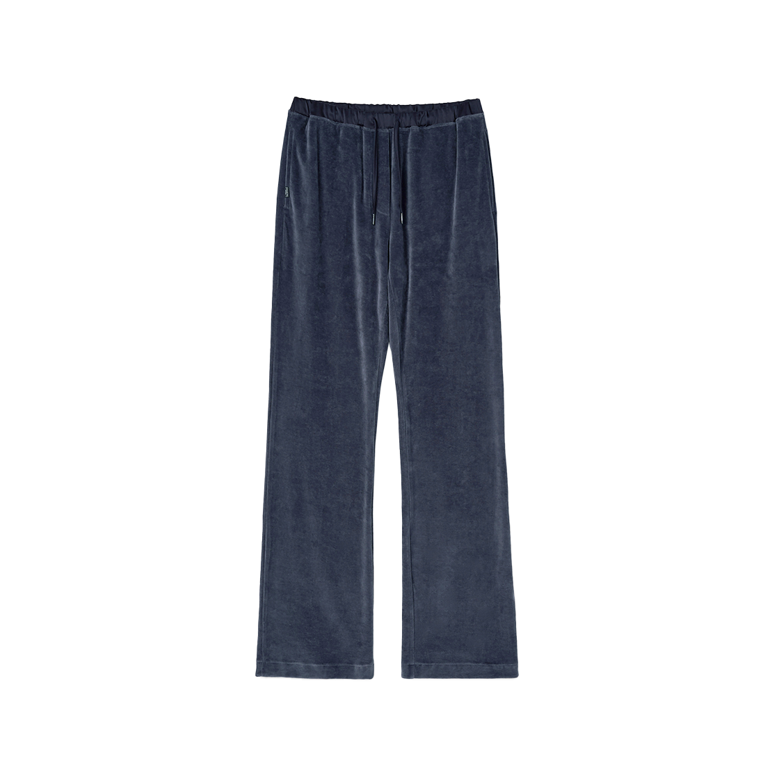 SW2E4PT01NV symmetric percent Straight-leg Velour Pants Ash Navy