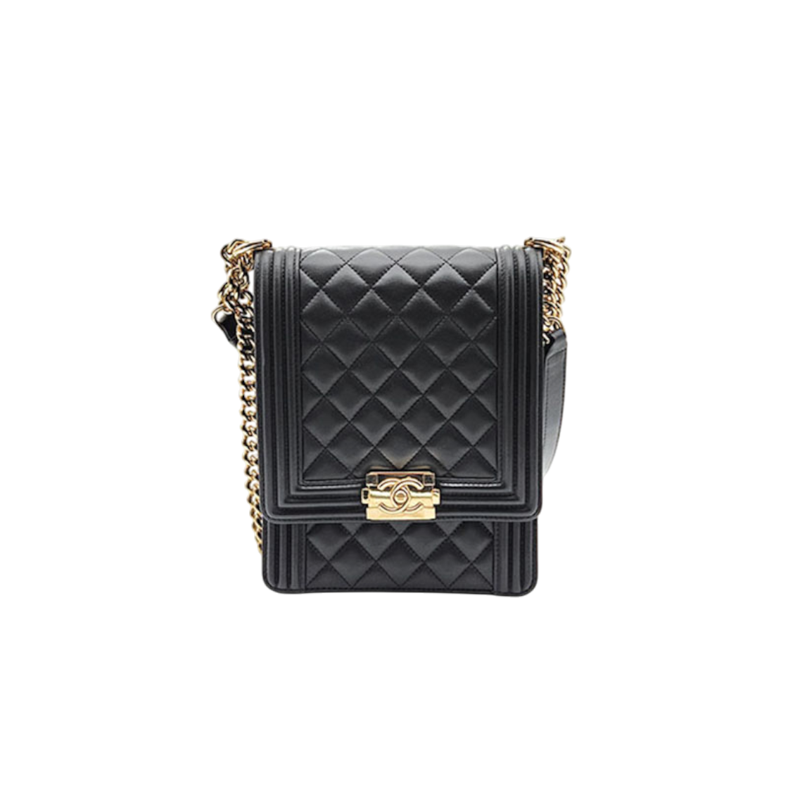 ITPGR8PUIJRW Chanel Lambskin Boy Vertical Flap Bag