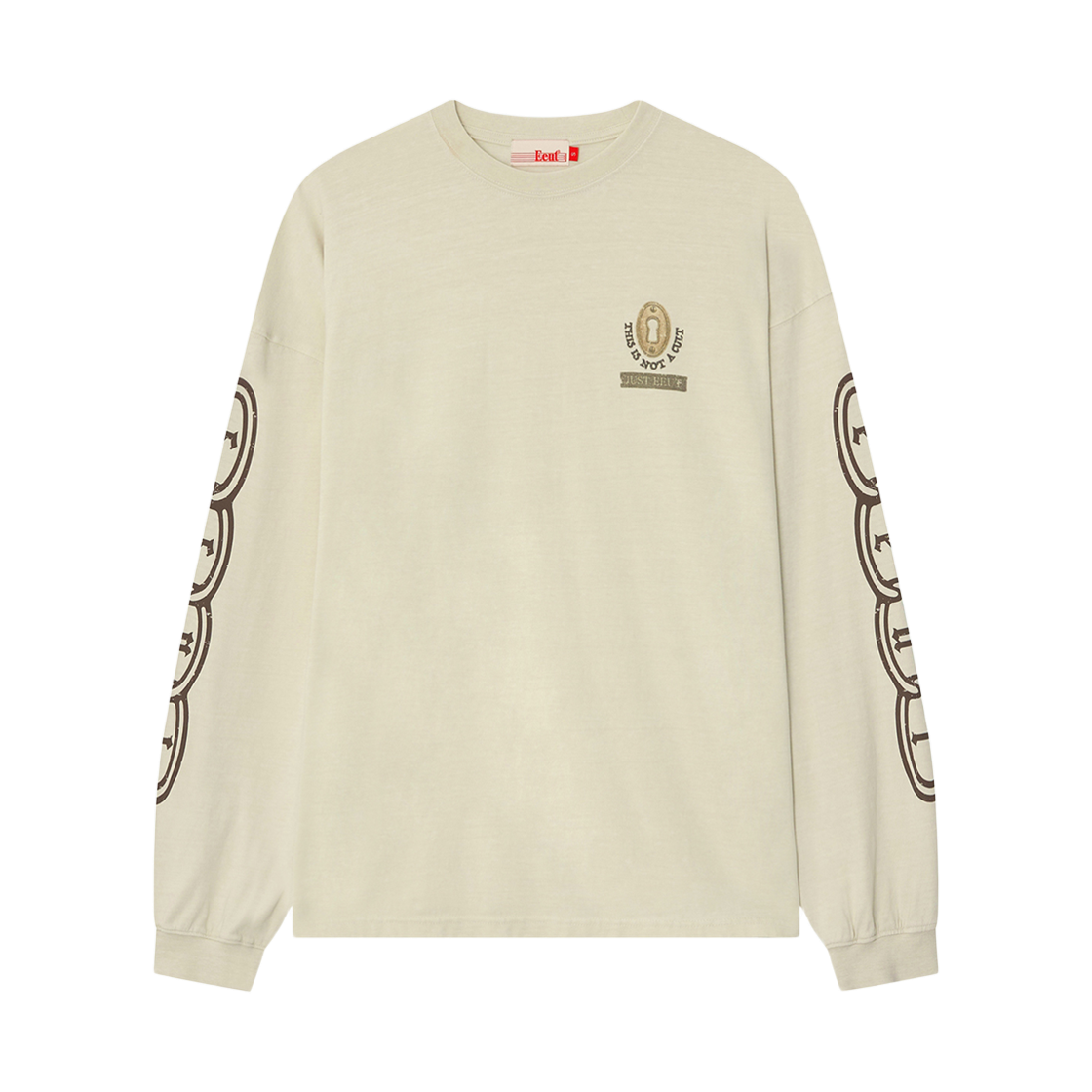 EEA3TS01CR EEUT Just EEUT Washed Long Sleeve Cream