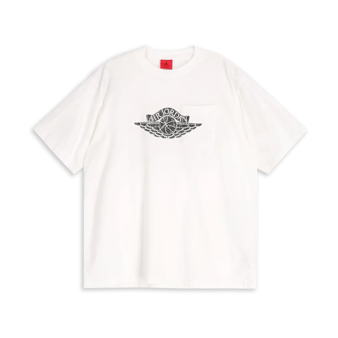 IO2084-100 Jordan Flight Essentials Pocket T-Shirt White Black (IO2084-100)
