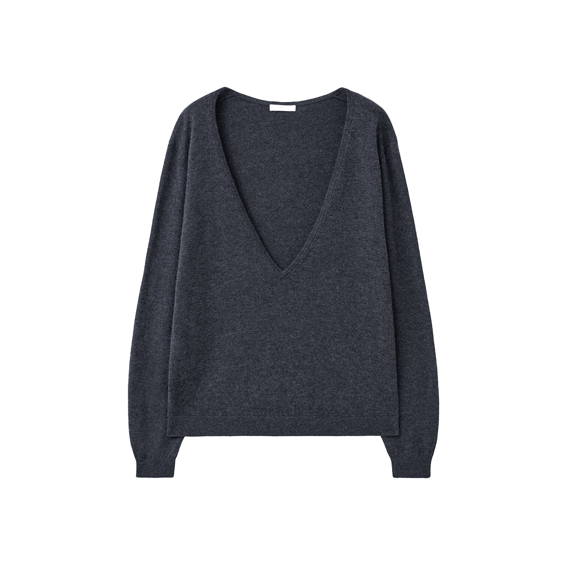 IW2F4KT72CH INSILENCE WOMEN Deep V-Neck Knit CHARCOAL