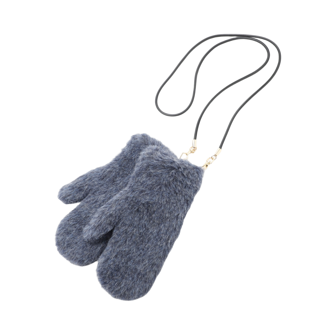 (W) 막스마라 옴브라토6 알파카 울 블렌드 플러피 미튼 블루((W) Max Mara Ombrato6 Alpaca and Wool Blend Fluffy Mittens Blue)