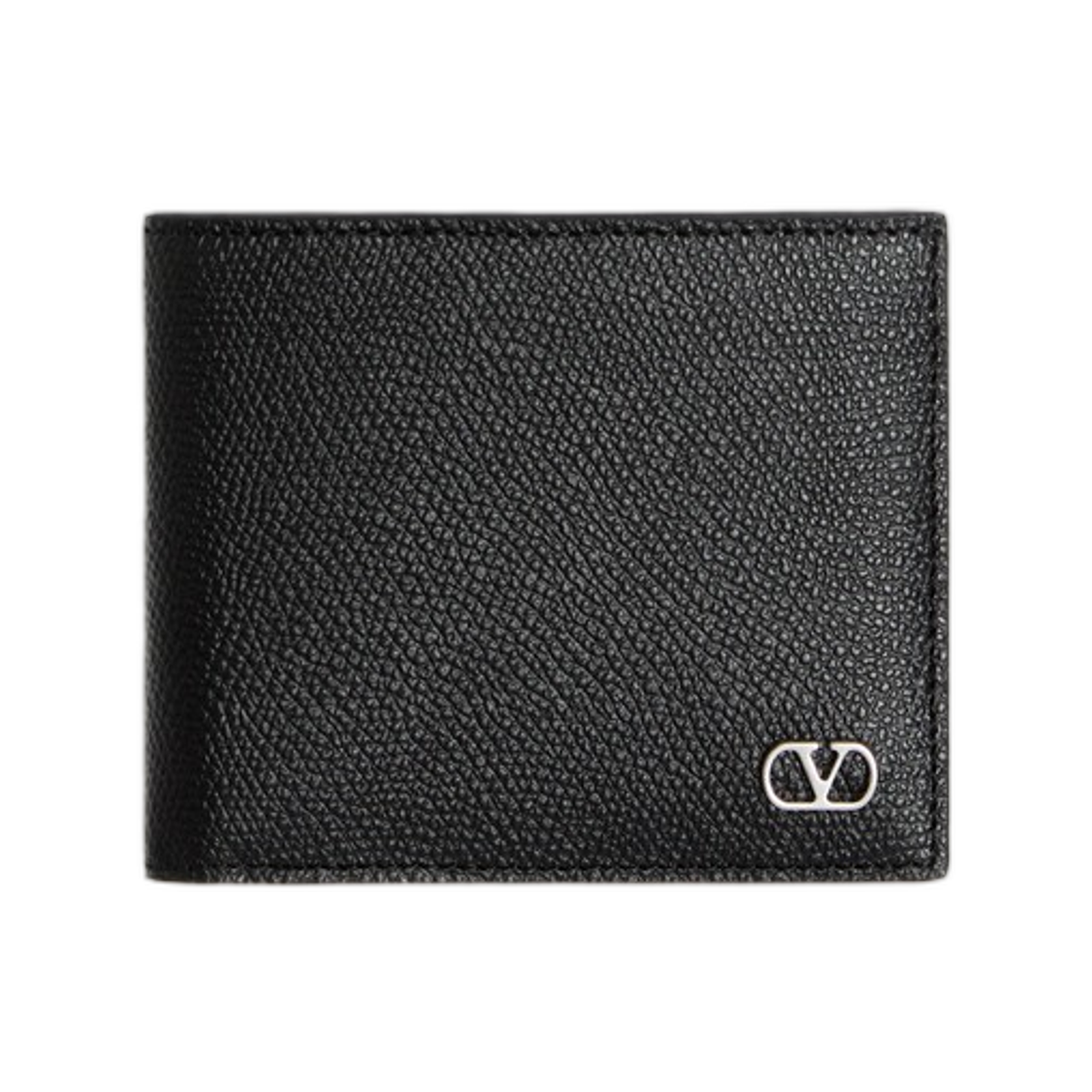 YP0AP3UAG0NO Valentino Garavani Vlogo Signature Grainy Calfskin Wallet Black