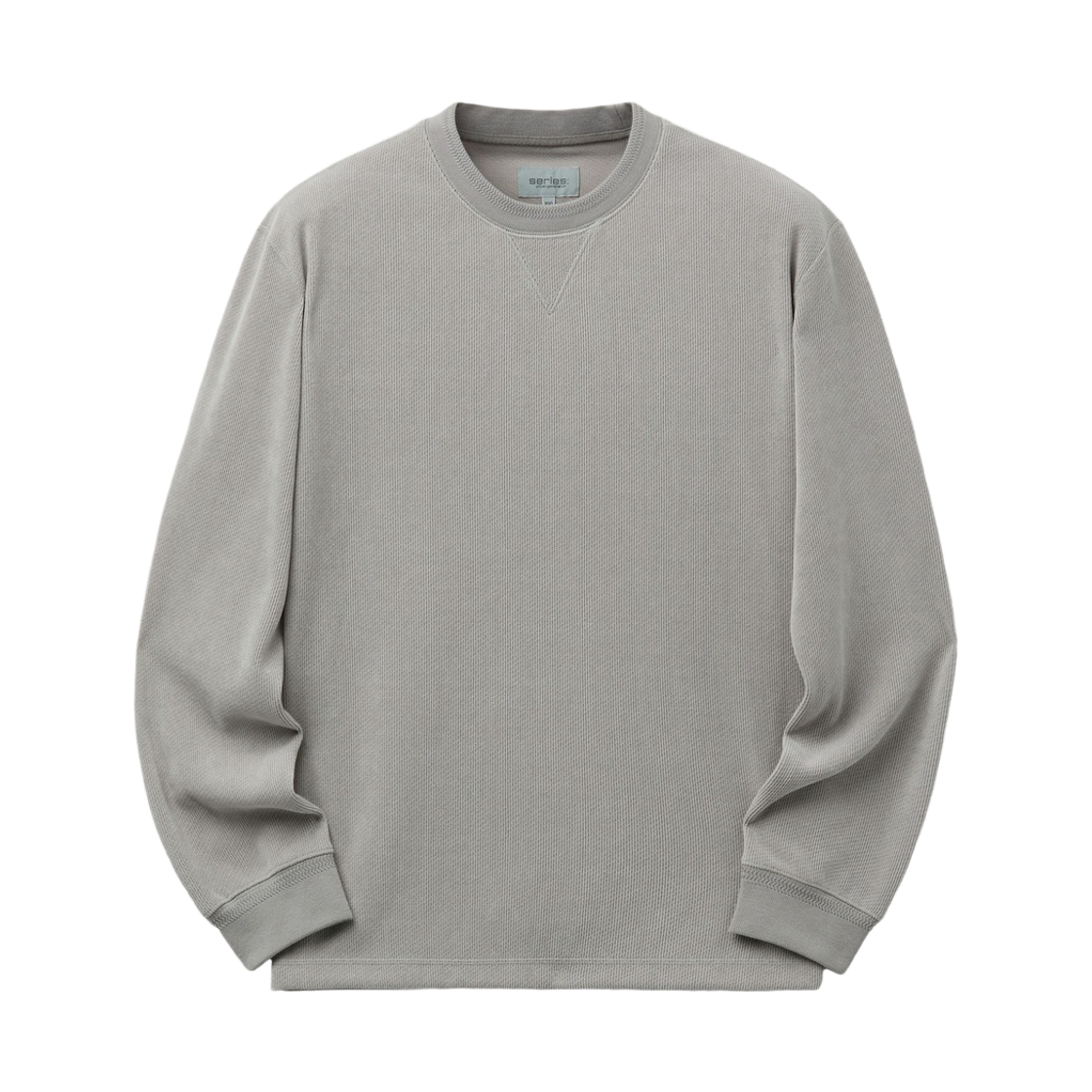 SATAA26201GYL Series Chenille Long-Sleeve T-Shirt Light Gray