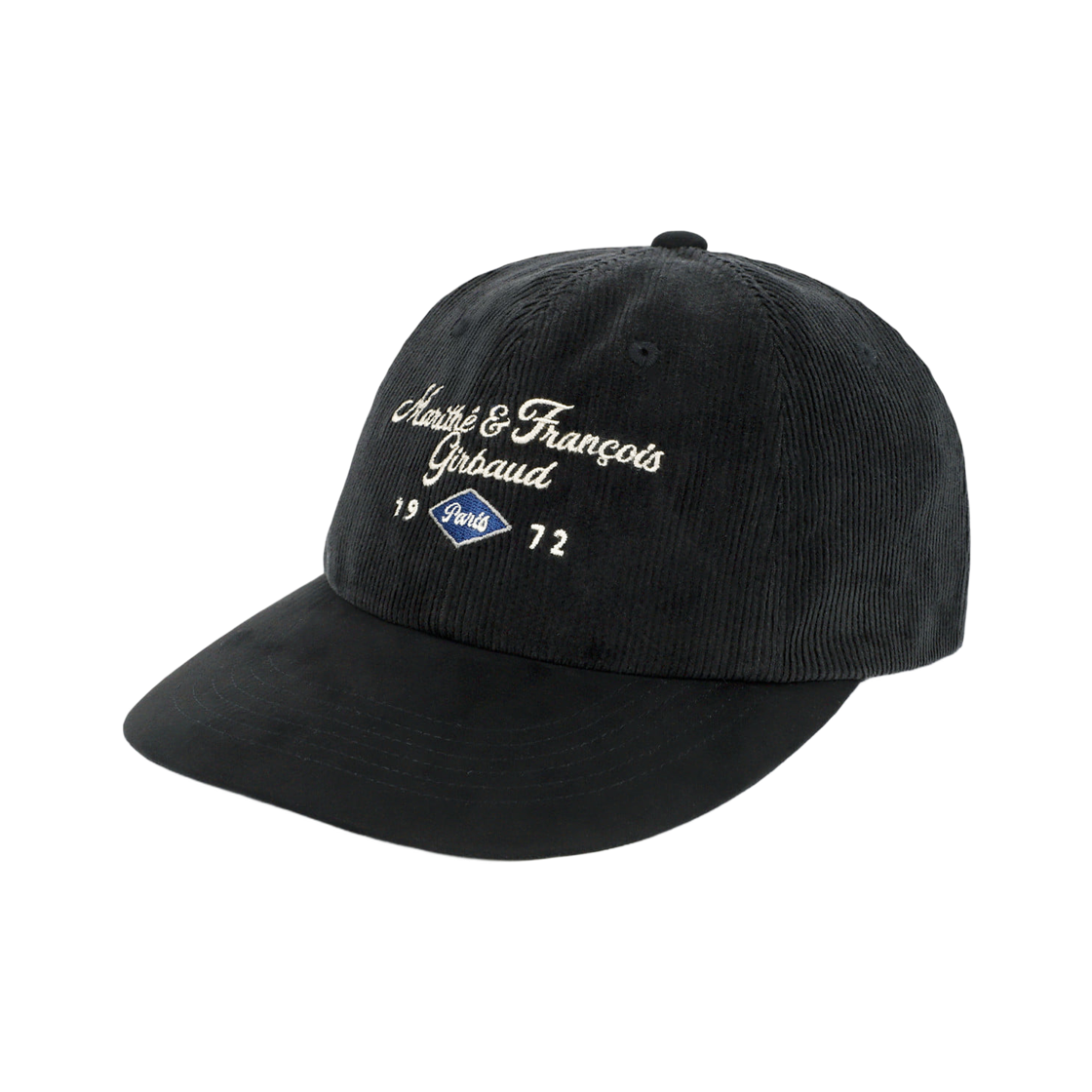- Marithe Francois Girbaud Corduroy Color Block Cap Black