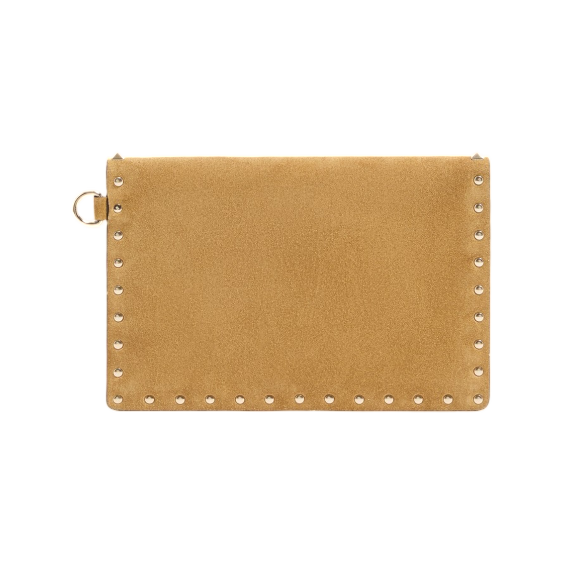 발렌티노 락스터드 스웨이드 클러치 백 하바나 베이지(Valentino Rockstud Suede Clutch Bag Havana Beige) - 3