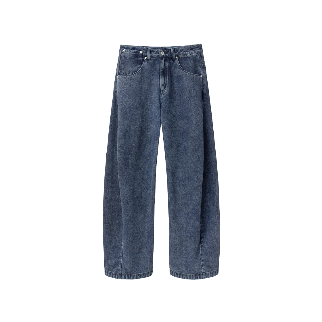 IW2F4PT24BL INSILENCE WOMEN Coated Washed Engineered Jeans DEEP BLUE
