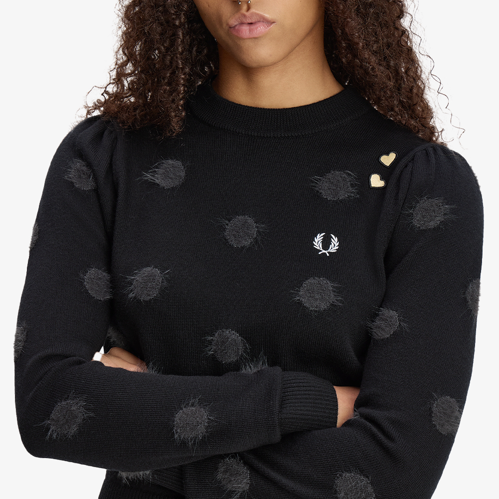 프레드페리 x 에이미 와인하우스 폴카 도트 니트 블랙(Fred Perry x Amy Polka Dot Knit Black) - 6