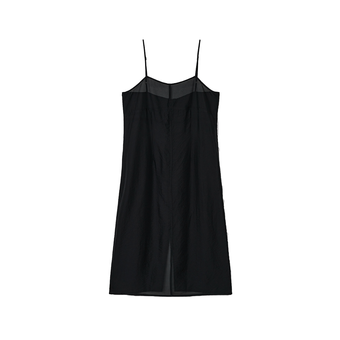 시메트릭 퍼센트 레이어드 슬립 드레스 블랙(symmetric percent Layered Slip Dress Black)