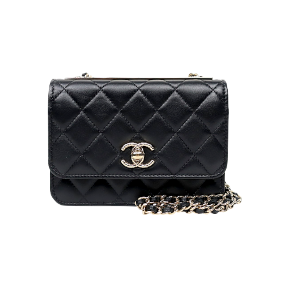 ITBOIPBV5FRP Chanel Black Lambskin Trendy CC WOC Mini Crossbody Bag