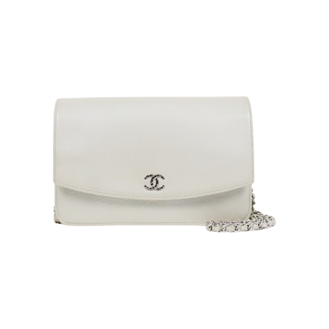 ITMNVLQ22KTF Chanel Silver WOC Chain Crossbody Bag