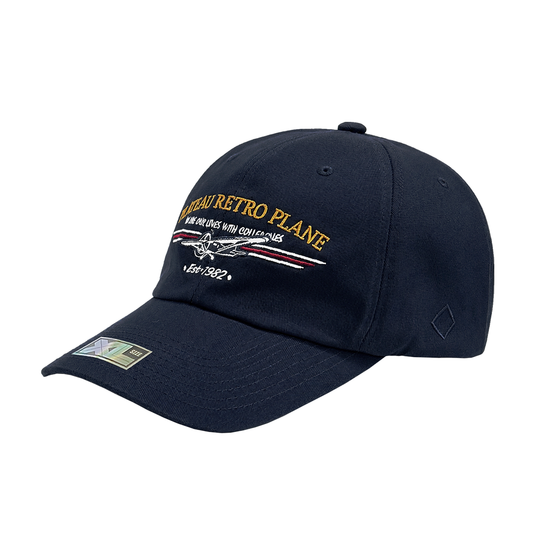 XL101_new PLATEAU BIG SIZE BALLCAP XL RP VTG CAP NAVY