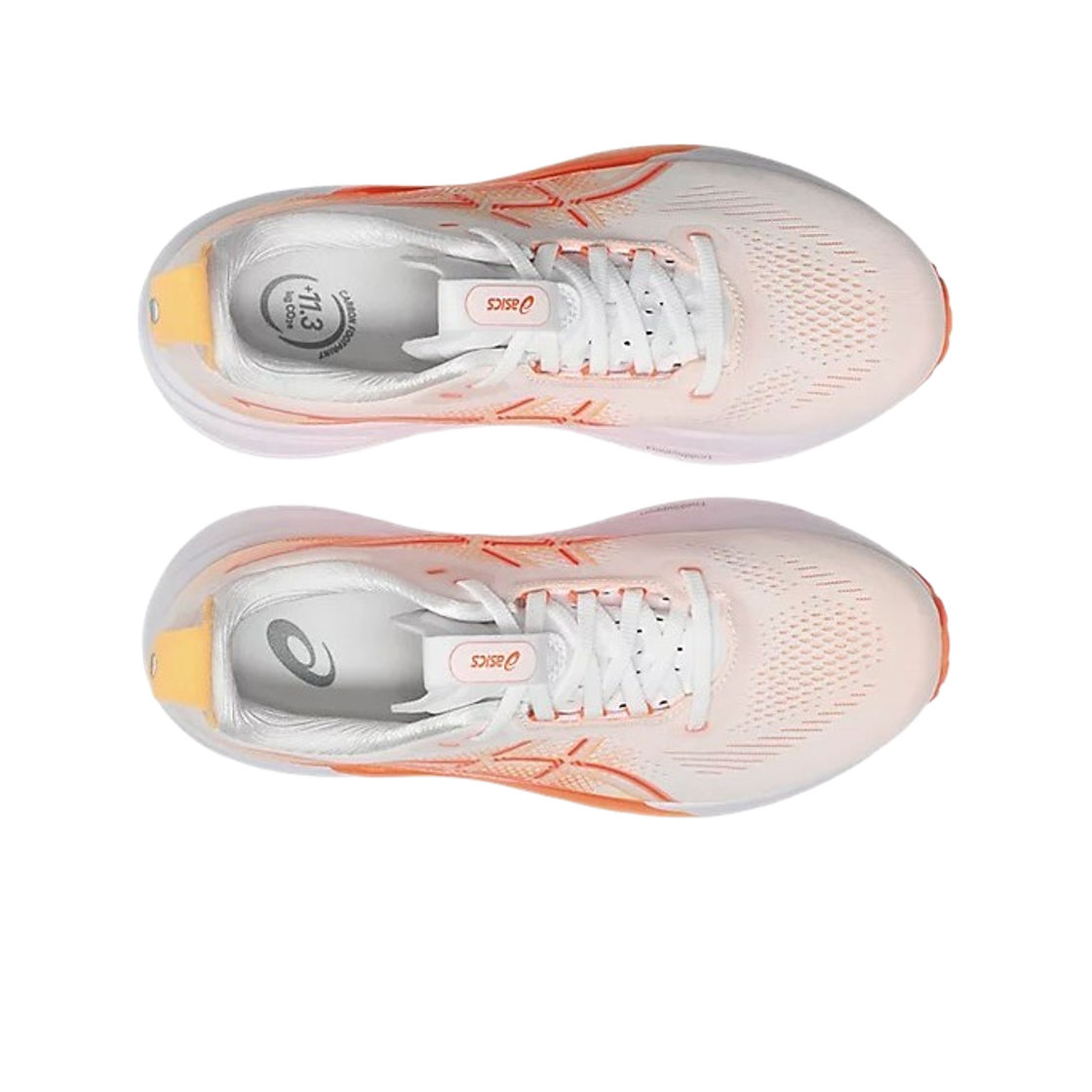 (W) 아식스 젤 카야노 33 화이트 비비드 코랄((W) Asics Gel-Kayano 33 White Vivid Coral) - 2