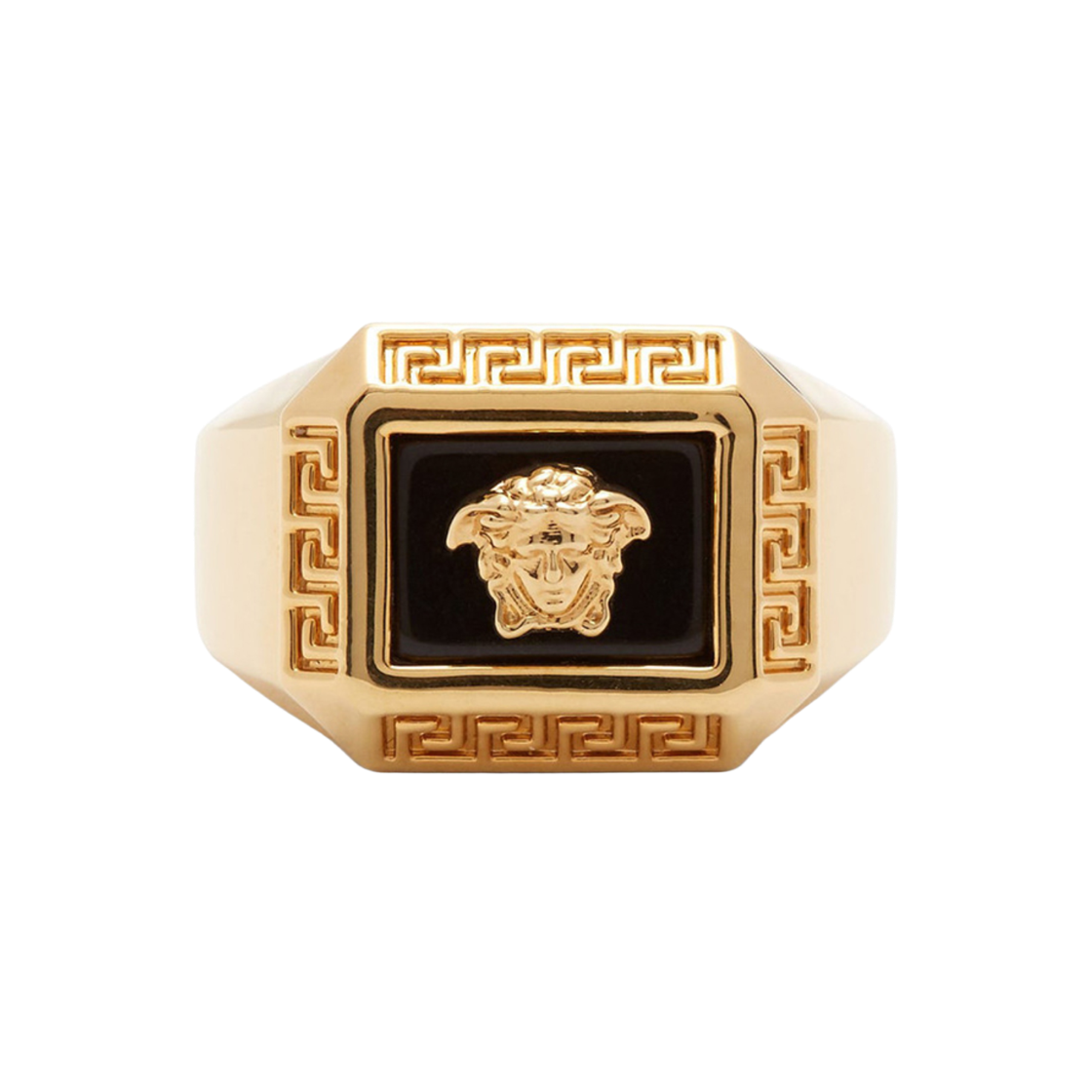 DG57286-DJMR-K41T Versace Medusa Head Square Ring Gold