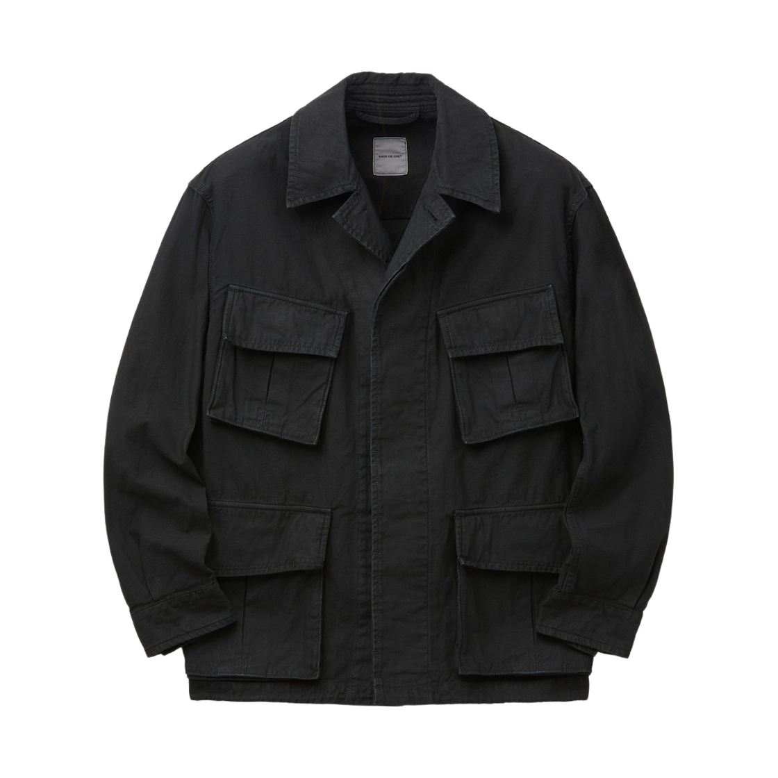 SVUAW26254BKX Series Sage De Cret Back Satin Fatigue Jacket Black