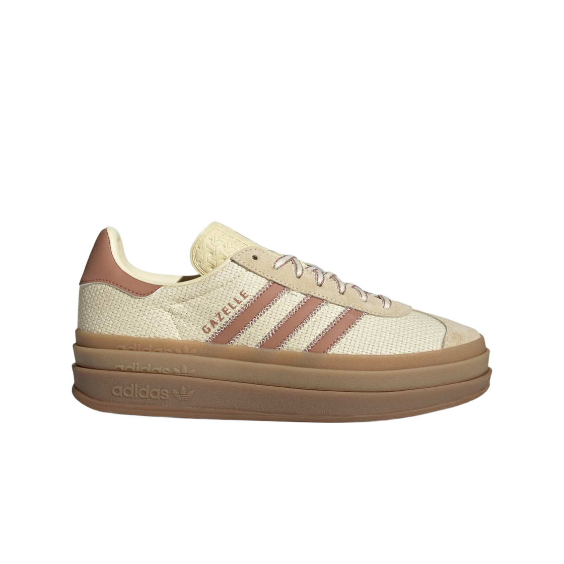 KI7224 (W) Adidas Gazelle Bold Warm Vanilla Clay Strata